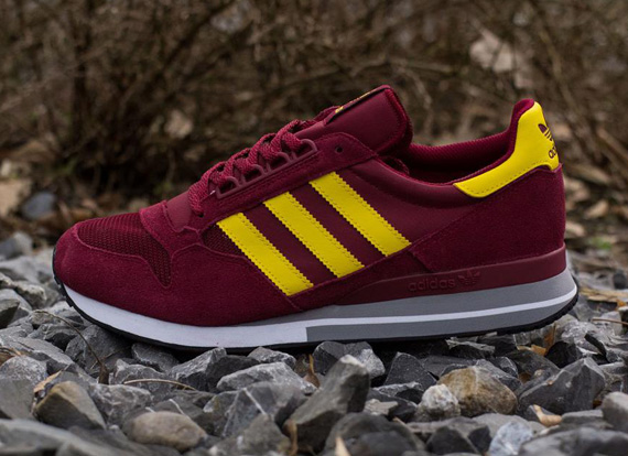 adidas Originals ZX 500 – Cardinal – Sun – Aluminum