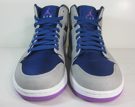 Air Jordan 1 Mid Matte Silver Laser Purple Deep Blue 3