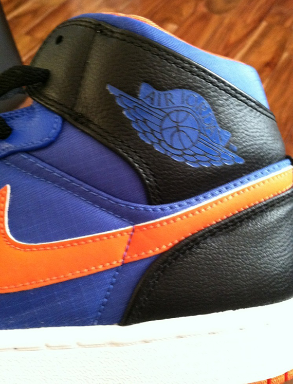 Air Jordan 1 Mid Royal Orange Black Sample 3