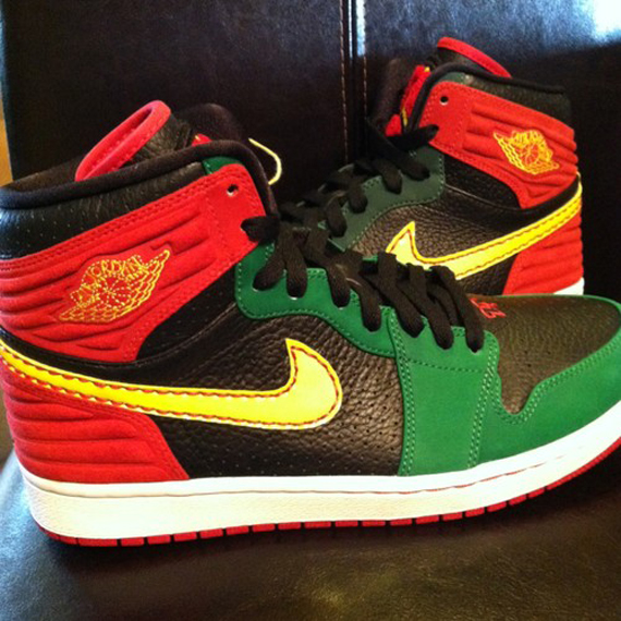 Air Jordan 1 Retro 93 Red Green Black Sample 4