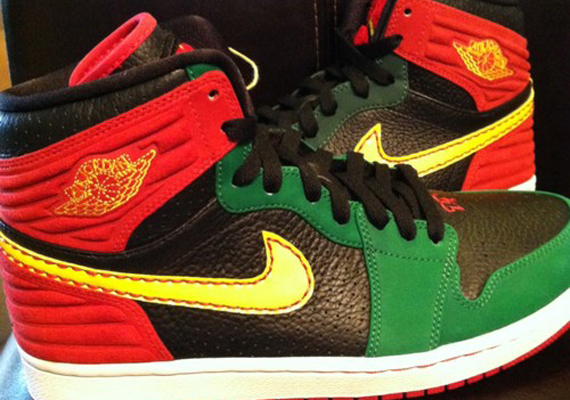 Air Jordan 1 Retro 93 Red Green Black Sample 6