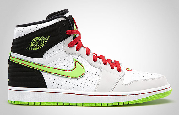 Air Jordan 1 Retro 93 White Electric Green Black Neutral Grey Gym Red 2