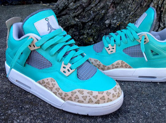 Air Jordan IV “Tiffany Cheetah” by DeJesus Customs