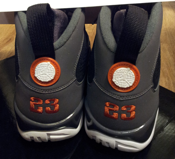 Air Jordan Ix Black Mesa Orange Cool Grey Sample 1