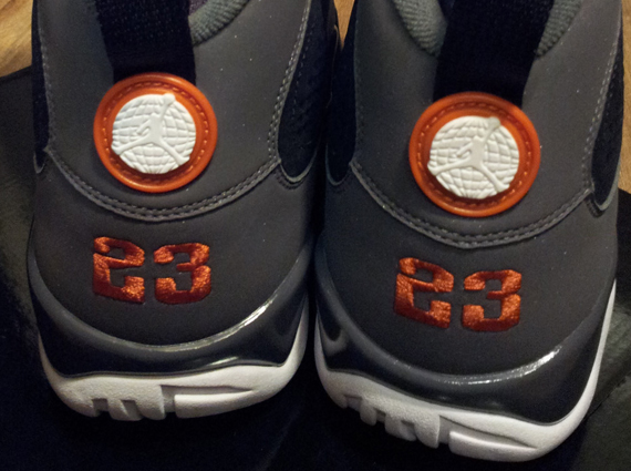 Air Jordan Ix Black Mesa Orange Cool Grey Sample 2