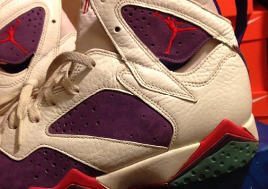 Air Jordan VII – White – Purple – Red – Green | Unreleased OG Sample