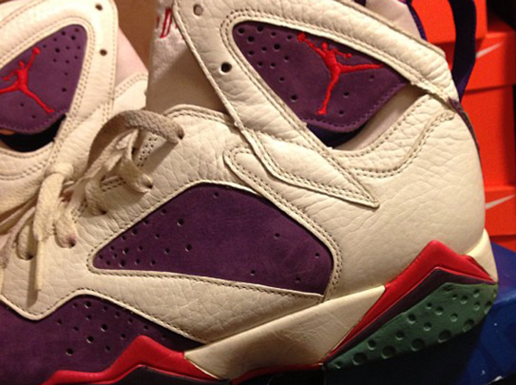 Air Jordan VII – White – Purple – Red – Green | Unreleased OG Sample