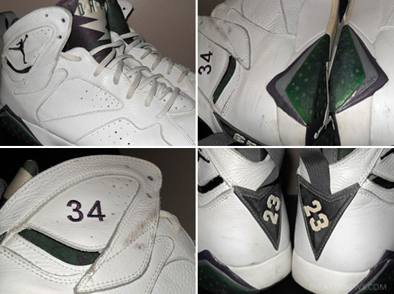 Air Jordan VII - Ray Allen Milwaukee Bucks "Home" PE