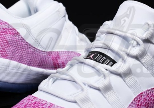 Air Jordan XI Low GS – White – Pink – Snakeskin