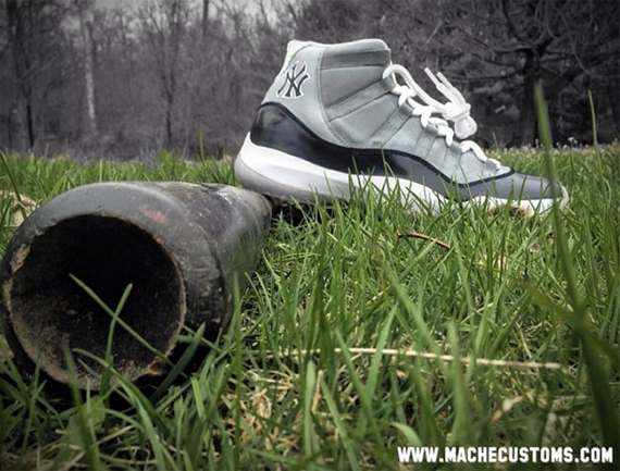 Air Jordan XI "Yankees" Customs by Mache