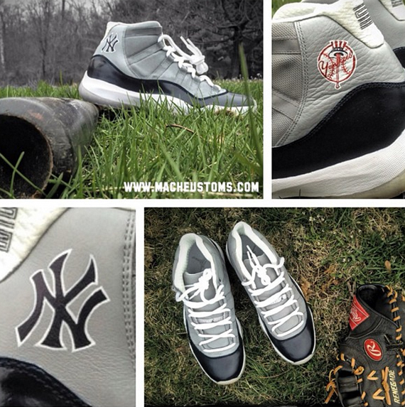 Air Jordan Xi Yankees Customs 2