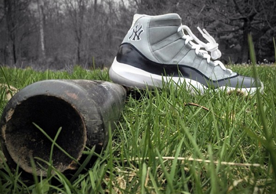 Air Jordan Xi Yankees Customs 3