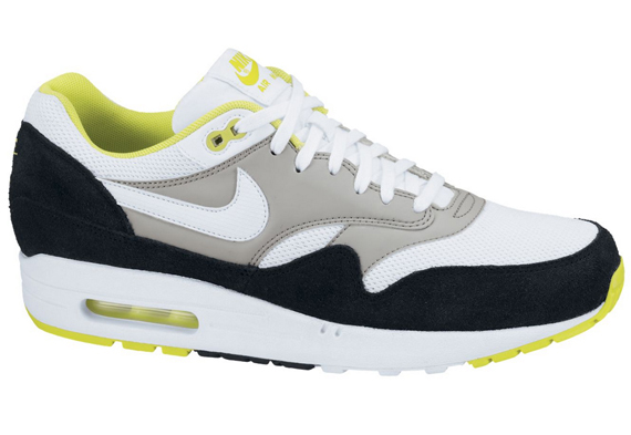 Air Max 1 White Blk Yellow 3