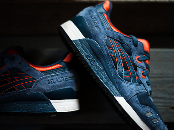 Asics Gel Lyte Iii Navy Org 1