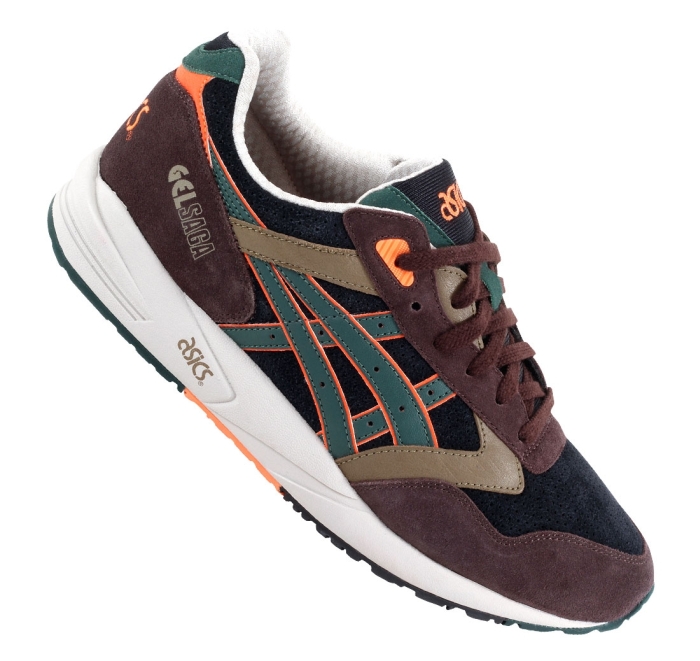 Asics Gel Saga Ii Brown Green Orange 04