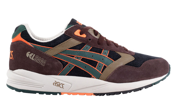 Asics Gel Saga Ii Brown Green Orange 06