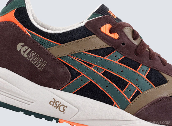 Asics Gel Saga II - Brown - Green - Orange