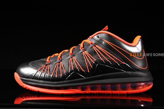 Black Orange Lebron X Low 5