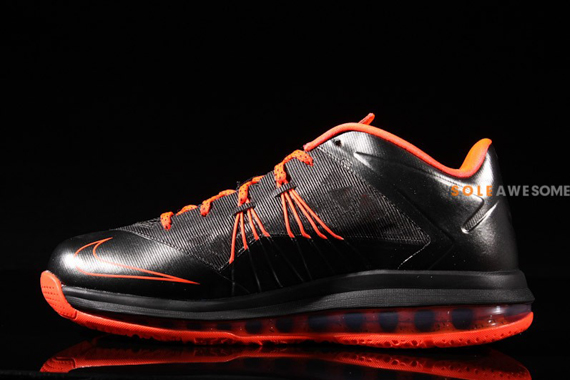 Black Orange Lebron X Low 7