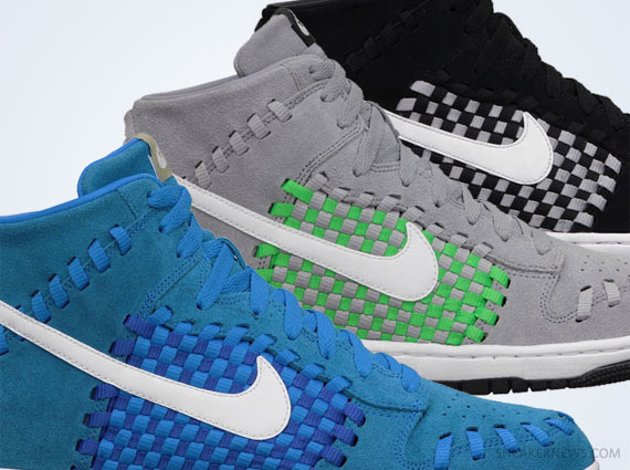 Nike Dunk High Woven – April 2013 Colorways