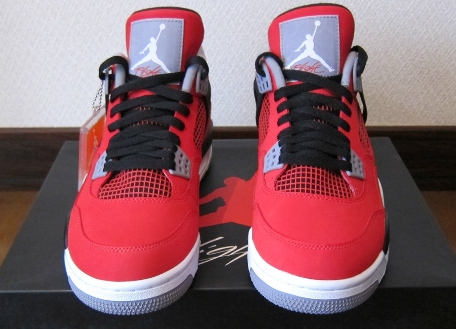 Fire Red Nubuck Air Jordan 4 Retro 1