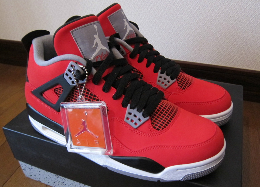 Fire Red Nubuck Air Jordan 4 Retro 2