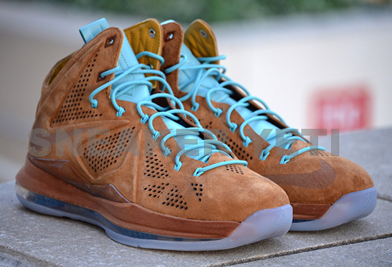 Hazelnut Brown Suede Nike Lebron X Nsw 14