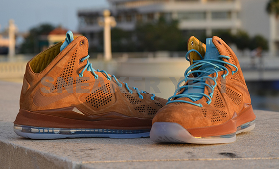 Hazelnut Brown Suede Nike Lebron X Nsw 16