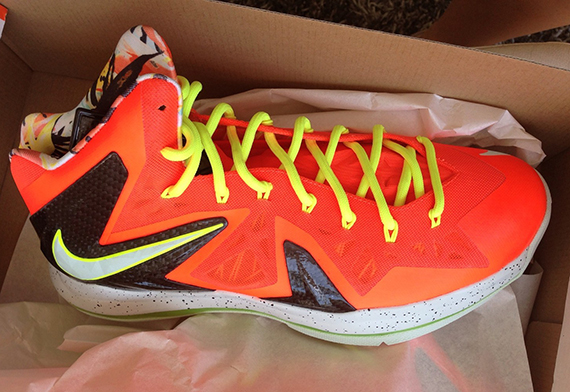 Infrared Volt Nike Lebron X Elite 2