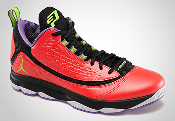 Jordan CP3.VI AE - Bright Crimson - Electric Green - Black - Violet Pop