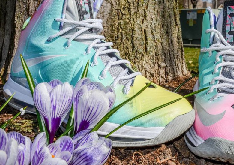 Nike LeBron X “Easter Prism” Customs by DMC Kicks