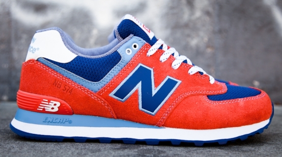 New Balance 574 Yacht Club Red 01