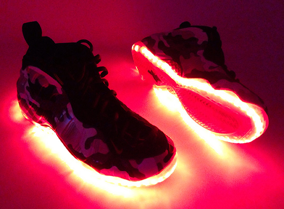 Nike Air Foamposite One Fighter Jet Light Up Customs 01