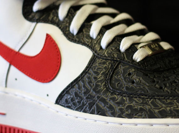 Nike Air Force 1 High – White – Red – Black Elephant