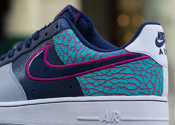 Nike Air Force 1 Low – Midnight Navy – Fusion Pink – Elephant