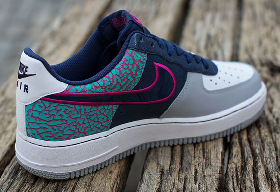 Nike Air Force 1 Low Midnight Navy Fusion Pink Elephant 3