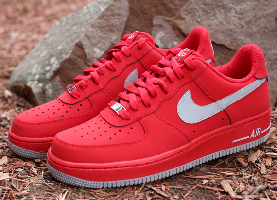 Nike Air Force 1 Low University Red Strata Grey 1