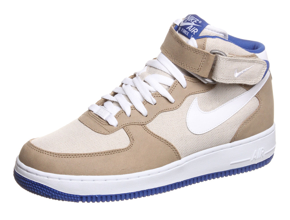 Nike Air Force 1 Mid Khaki Birch Hyper Blue 2