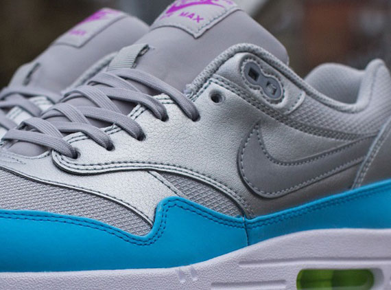 Nike Air Max 1 FB – Metallic Silver – Current Blue