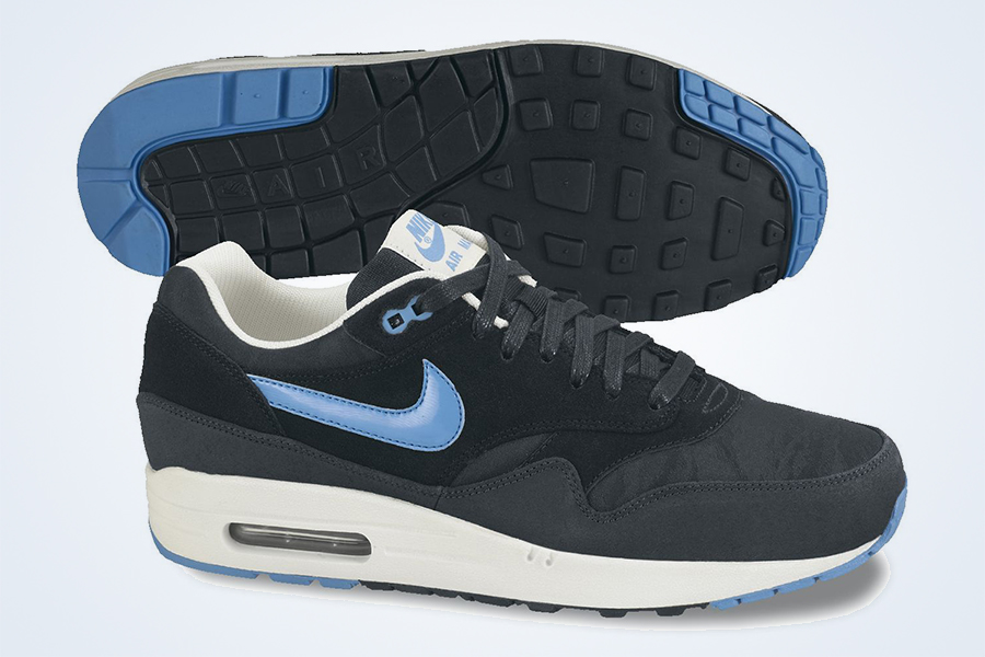 Nike Air Max 1 Prm Black Blue Hero Black Sail June 2013