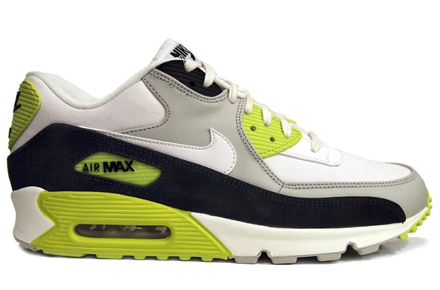 Nike Air Max 90 Strata Grey Cyber Yellow 4