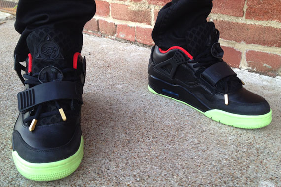 Nike Air Yeezy 2 X Air Jordan Iv Customs By Ammo Skunk Sewnupsoles 2