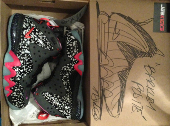 Nike Barkley Posite Max “Area 72” with Marc Dolce Autographed & Illustrated Box