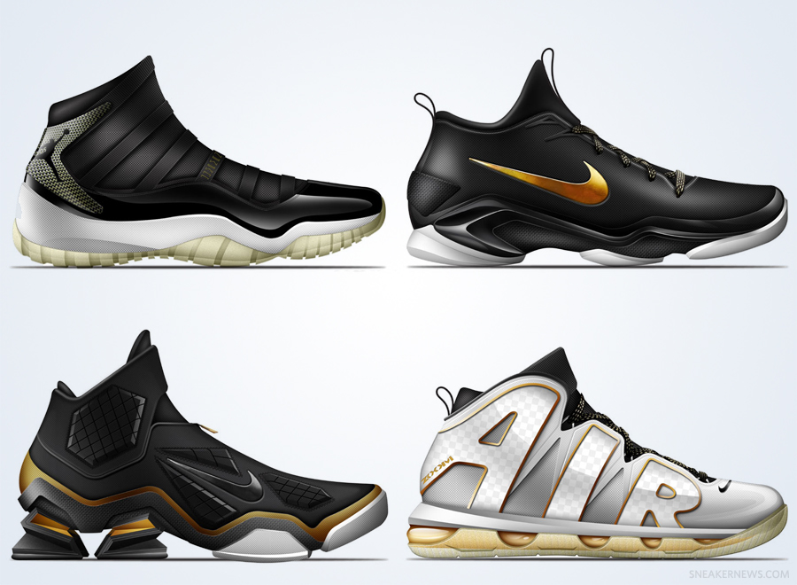 Classic Nike Basketball "Elite" Renderings by Brett Golliff