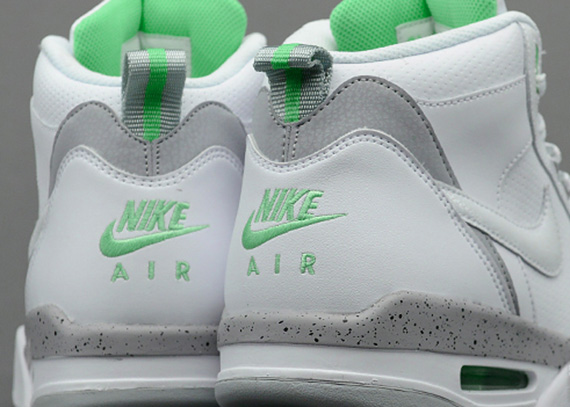 Nike Flight 13 Mid White Stadium Grey Poison Green