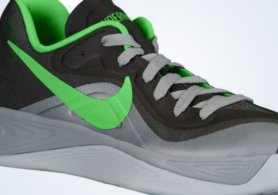 Nike Hyperfuse 2012 Low Black Green Grey