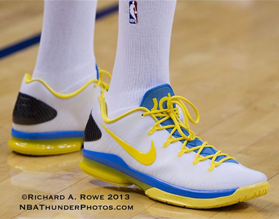 Nike Kd V Elite Pe White Blue Yellow 2