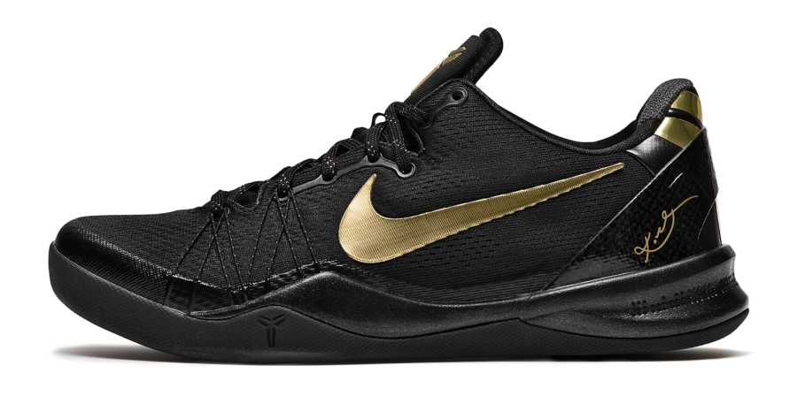 Nike Kobe 8 Elite Plus Black Metallic Gold 01