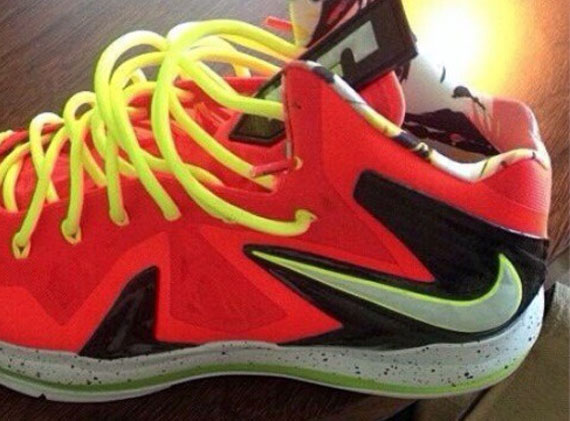 Nike Lebron X Elite Infrared Volt 1