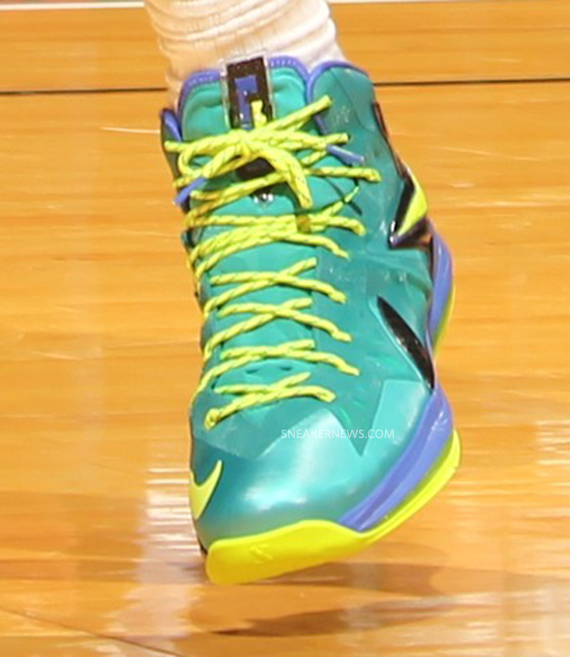 Nike Lebron X Elite Turquoise Volt Violet Release Date